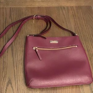 Kate Spade Burgundy Crossbody w/ gift included! 😉